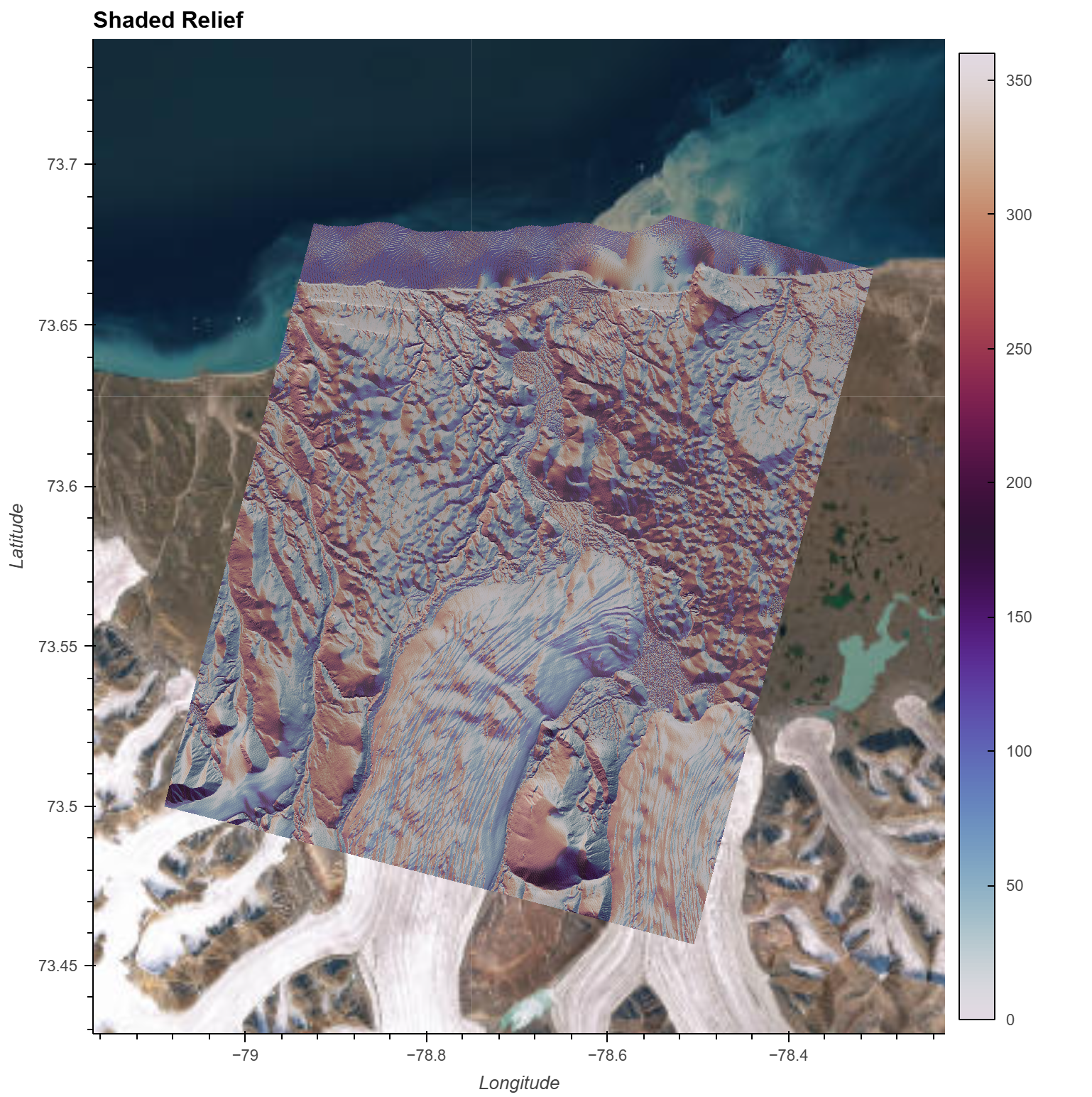 Arctic shaded relief